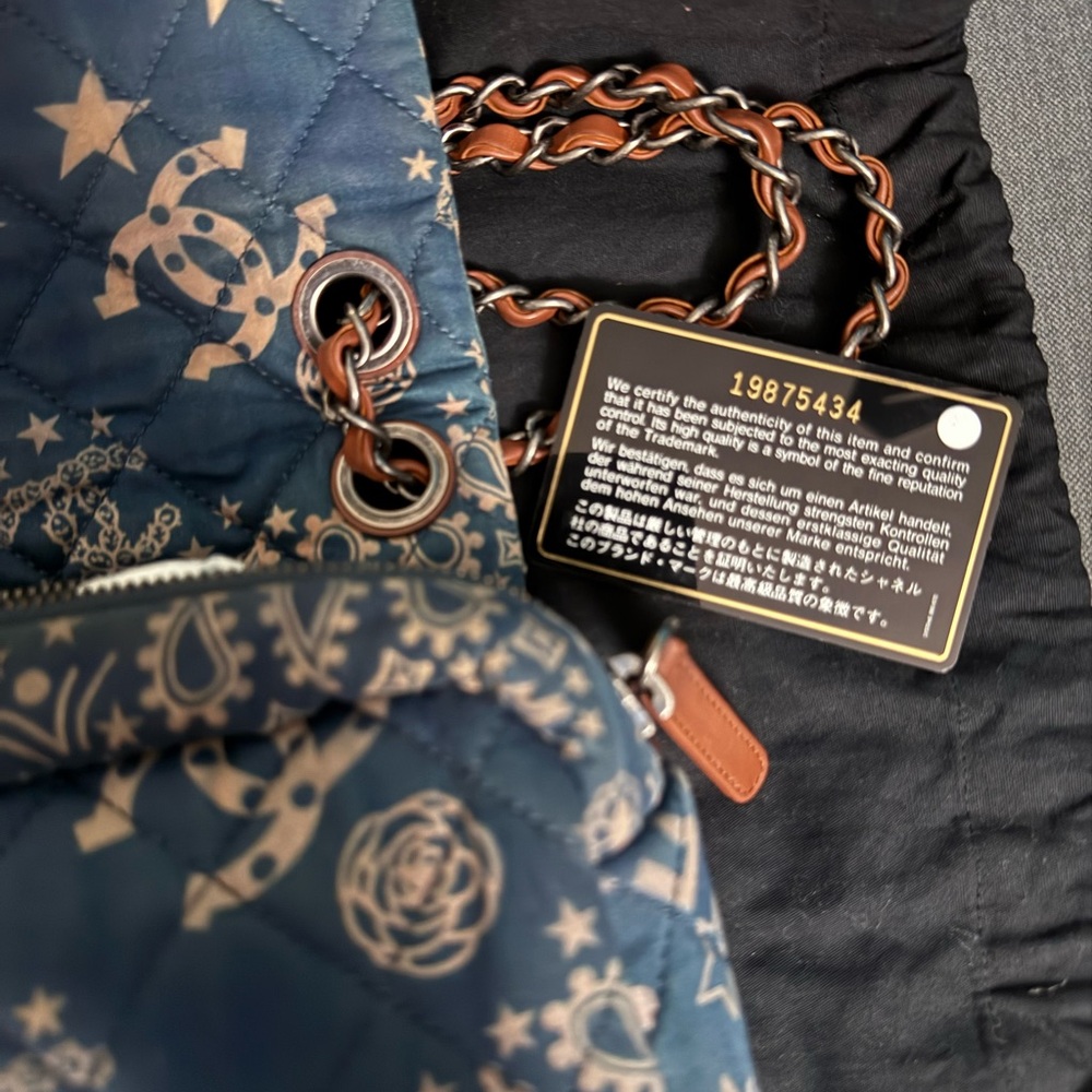 πSOLDπCHANEL β13-β14 Paris Dallas Metiers D'art BANDANA Flap Bag - Picture 13 of 16